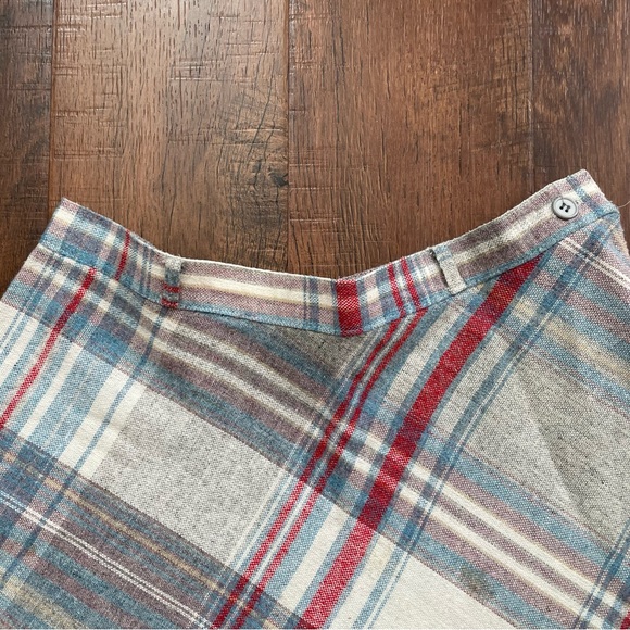 Vintage flannel wool blend skirt (size XS/S) brand: Changing Scene made in Japan - Picture 7 of 13